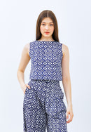 HISHI Navy Crop Top