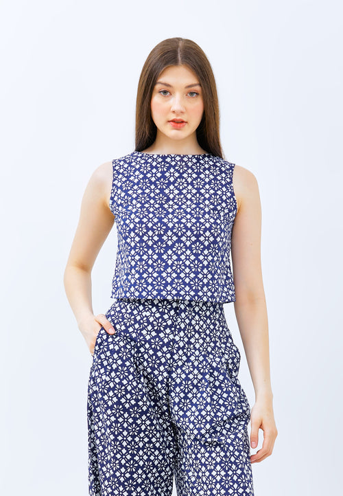 HISHI Navy Crop Top