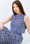 HISHI Navy Crop Top