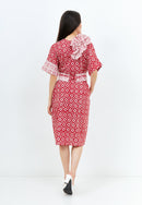 TWINKLING STARS Ruffles Kimono Button Dress