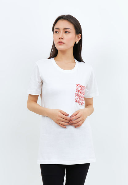 TWINKLING STARS Unisex Adult White Bamboo T-shirt
