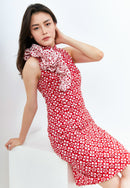 TWINKLING STARS Ruffles Batik Cheongsam Dress