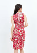 TWINKLING STARS Ruffles Batik Cheongsam Dress