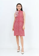 TWINKLING STARS Ruffles Batik A-Line Cheongsam Dress