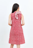 TWINKLING STARS Ruffles Batik A-Line Cheongsam Dress