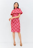 3D Tenun Fuchsia Cheongsam Dress