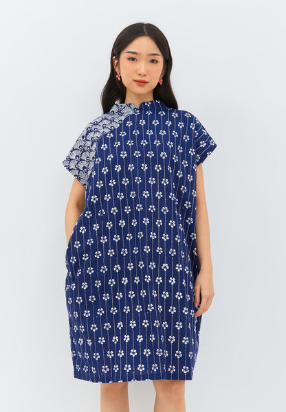 PEACOCK NAVY Kimono Dress