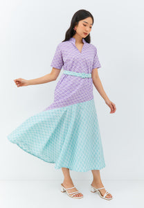 CLOUD Lilac Mint Maxi Flowy Dress