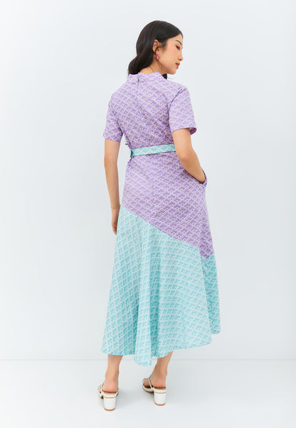 CLOUD Lilac Mint Maxi Flowy Dress