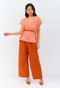 3D Tenun Orange Multiway Top