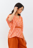 3D Tenun Orange Multiway Top