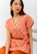 3D Tenun Orange Multiway Top