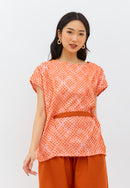 3D Tenun Orange Multiway Top