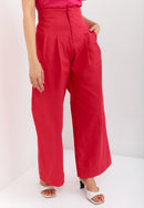 Fuchsia High Waist Pants Maxi