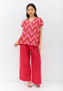 3D Tenun Fuchsia Multiway Top