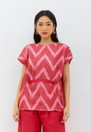 3D Tenun Fuchsia Multiway Top