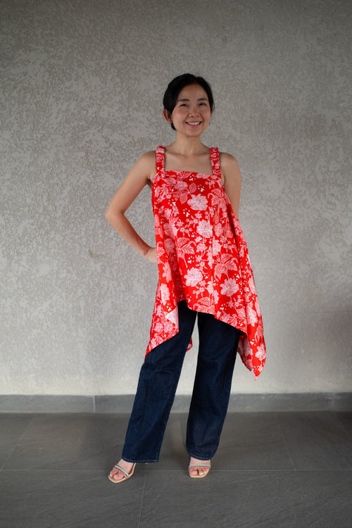 PERANAKAN PAWS RED Magical Scarf