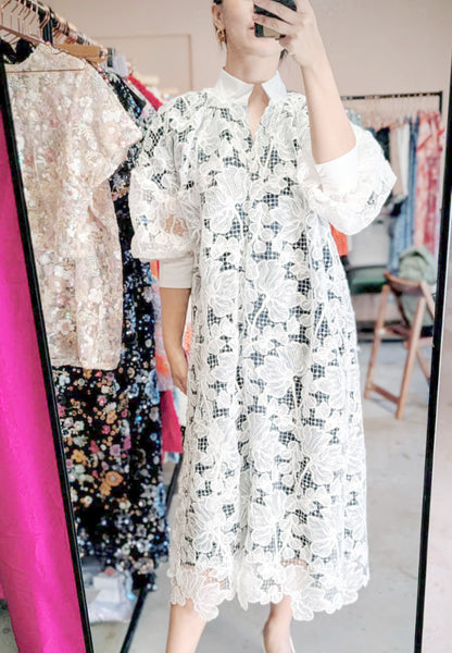 EMBROIDERY Shirt Dress