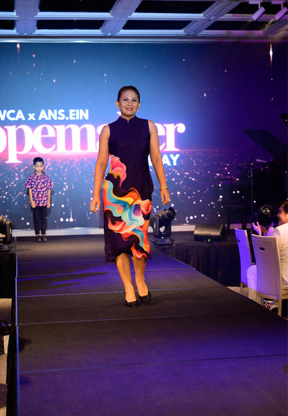 COLOURS OF LOVE Midi Cheongsam Dress