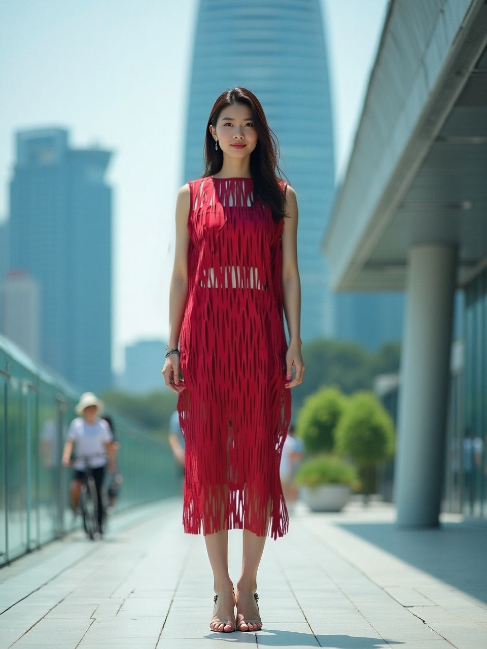 LUMINOUS Red Maxi Dress