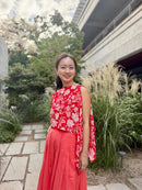 PERANAKAN PAWS RED Magical Scarf