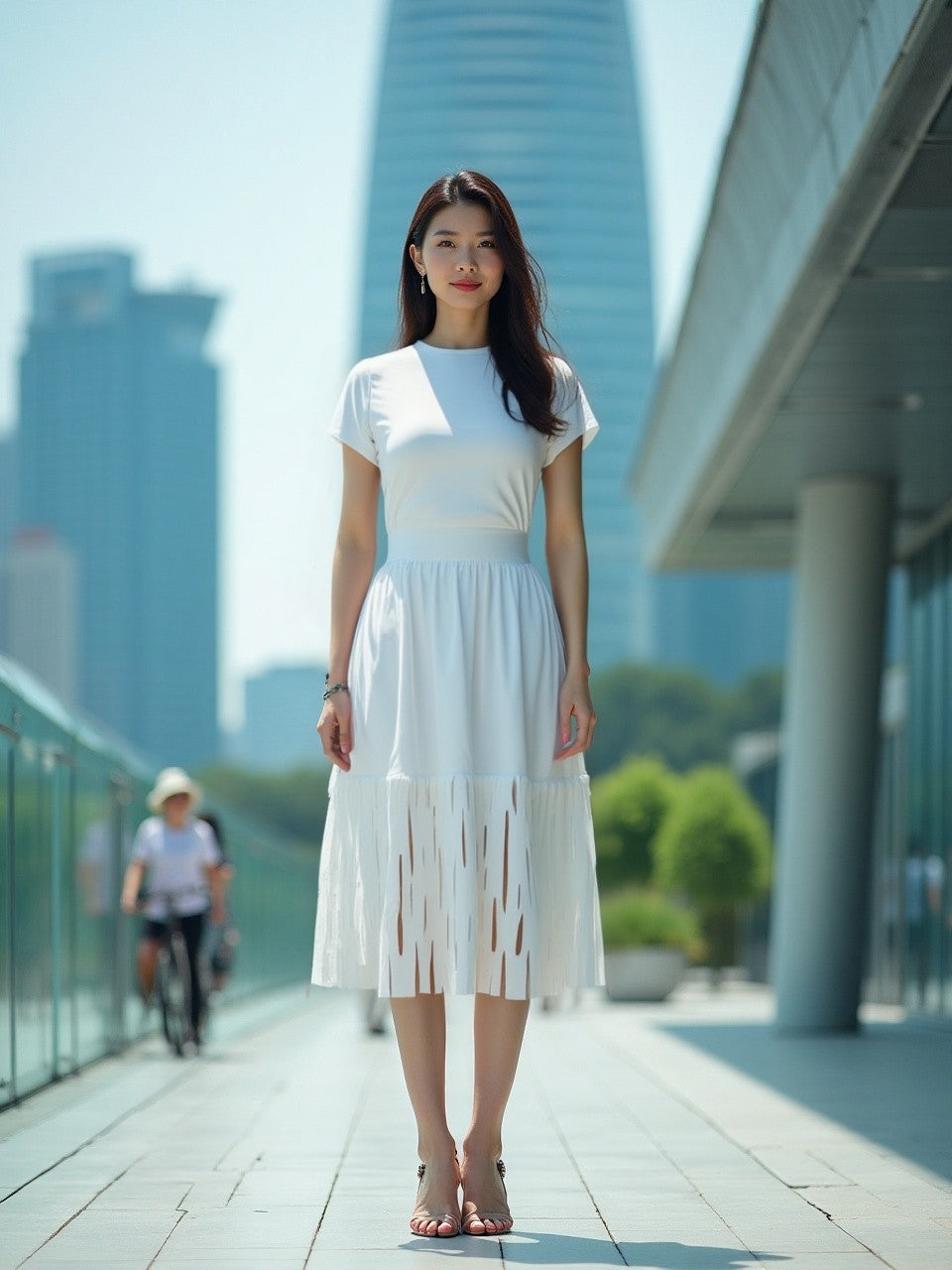 LUMINOUS White Skirt