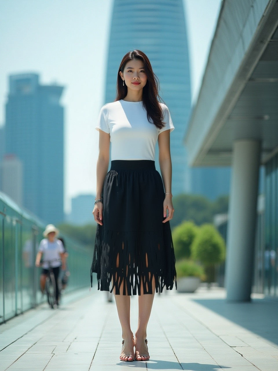LUMINOUS Black Skirt