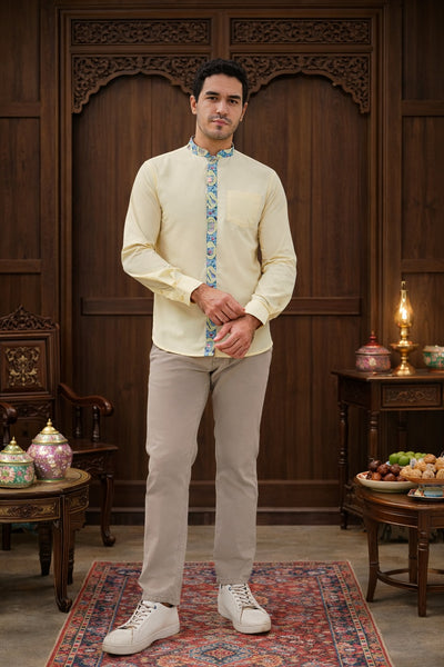 PERANAKAN PORCELAIN Long Sleeve Man Shirt
