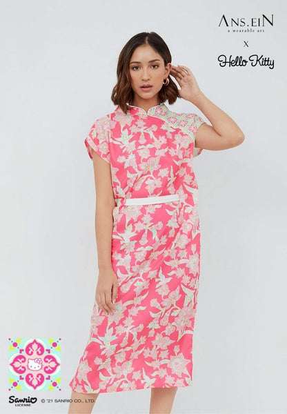 NYONYA HELLO KITTY FUSCHIA Kimono Cheongsam Dress
