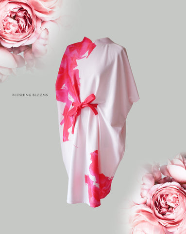 BLUSHING BLOOMS Kimono Dress