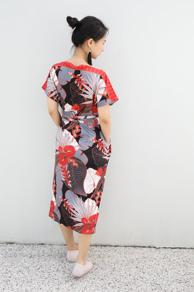 [SINGAPORE STORY] Tropical Garden Kimono Dress
