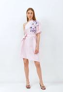 CHERRY BLOSSOM Embroidery Pink Toga Dress