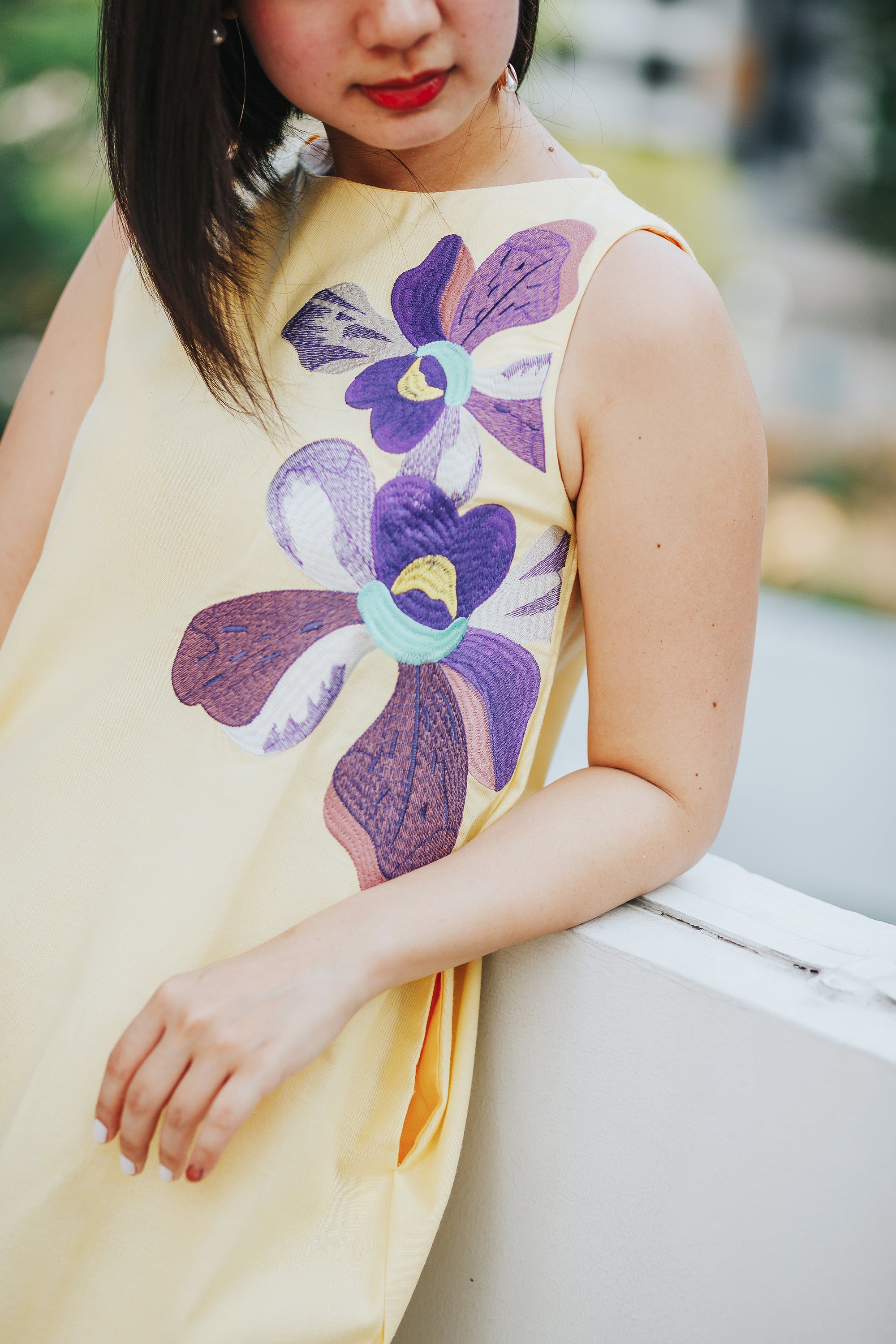 VANDA Yellow Tulip Dress