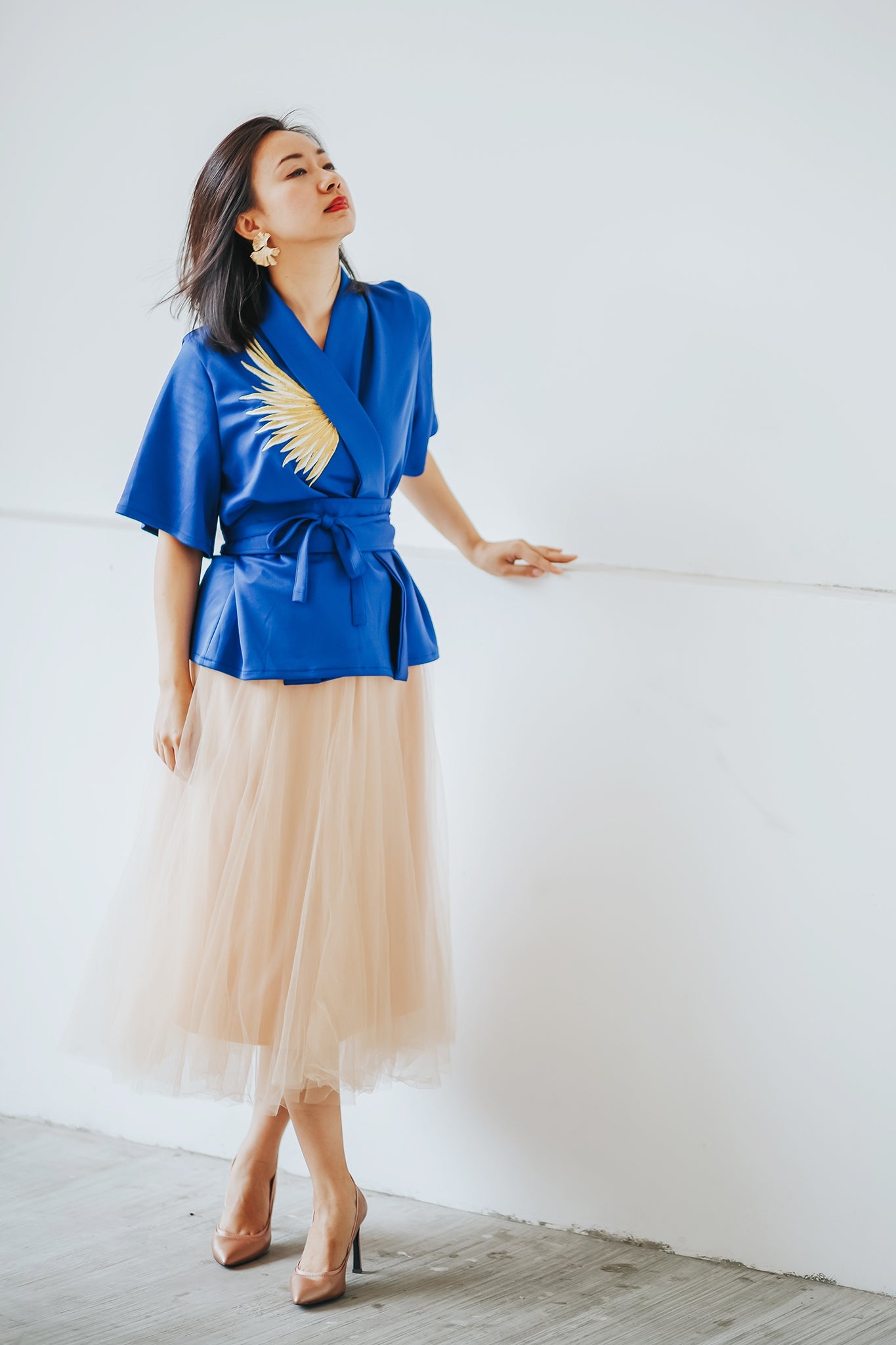 Basic Tulle Skirt - Nude