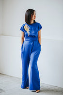 GOLDEN WINGS Royal Blue Jumpsuit