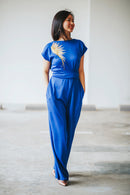 GOLDEN WINGS Royal Blue Jumpsuit