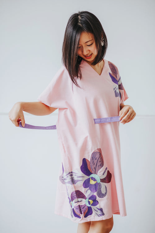 VANDA Pink Kimono Dress