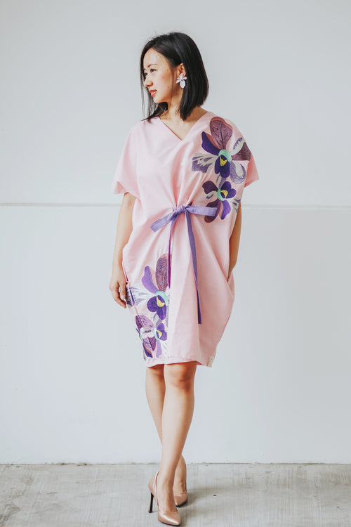 VANDA Pink Kimono Dress
