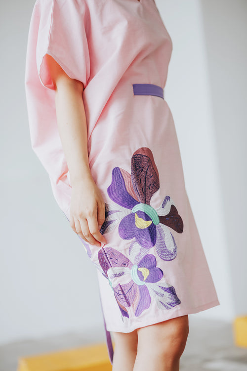 VANDA Pink Kimono Dress