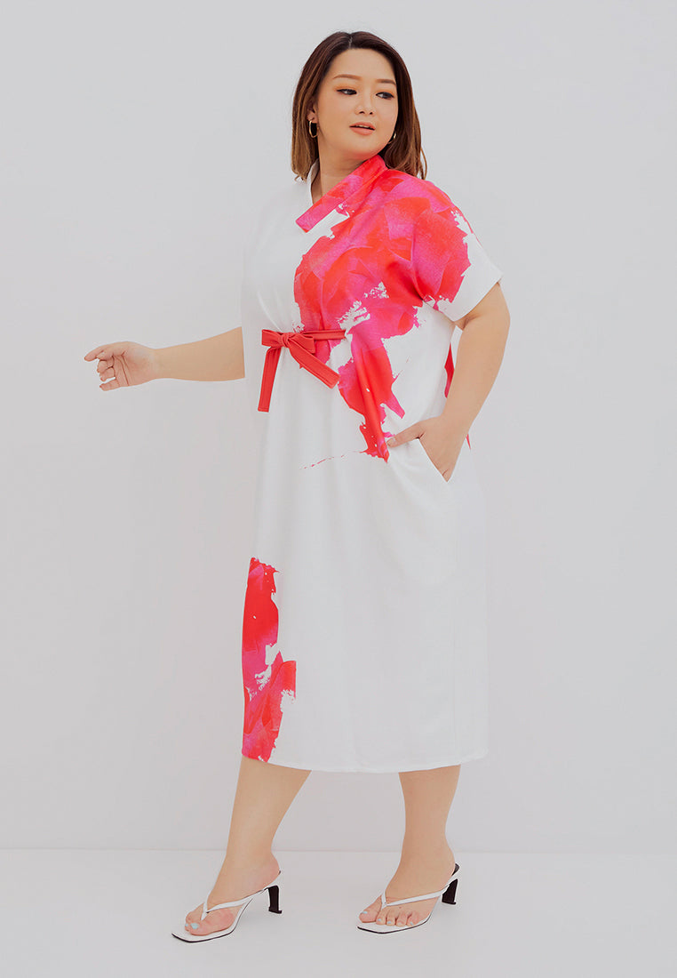 BLOOMS Midi Kimono Dress