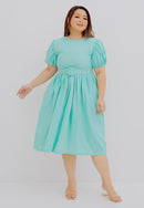 Puff Sleeve Dress Mint