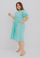 Puff Sleeve Dress Mint