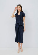 Lurik Navy Kebaya Top
