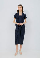 Lurik Navy Kebaya Top