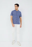 FANS NAVY Man Batik Shirt