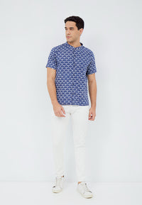 FANS NAVY Man Batik Shirt