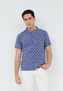 FANS NAVY Man Batik Shirt