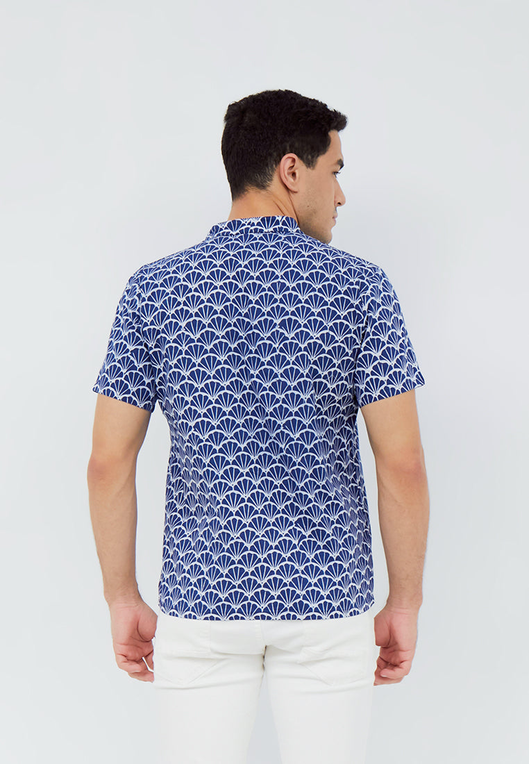 FANS NAVY Man Batik Shirt
