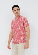 SAKURA さくら RED Man Batik Shirt