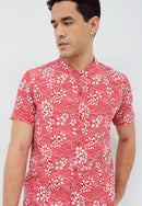 SAKURA さくら RED Man Batik Shirt